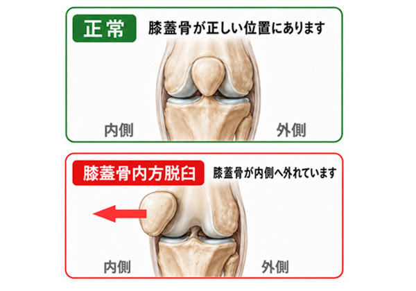 膝蓋骨内方脱臼 とは?